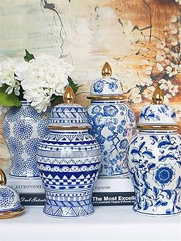 jars ceramic セット Amazon.com: Deco 79 Ceramic Living Room Decorative Jars